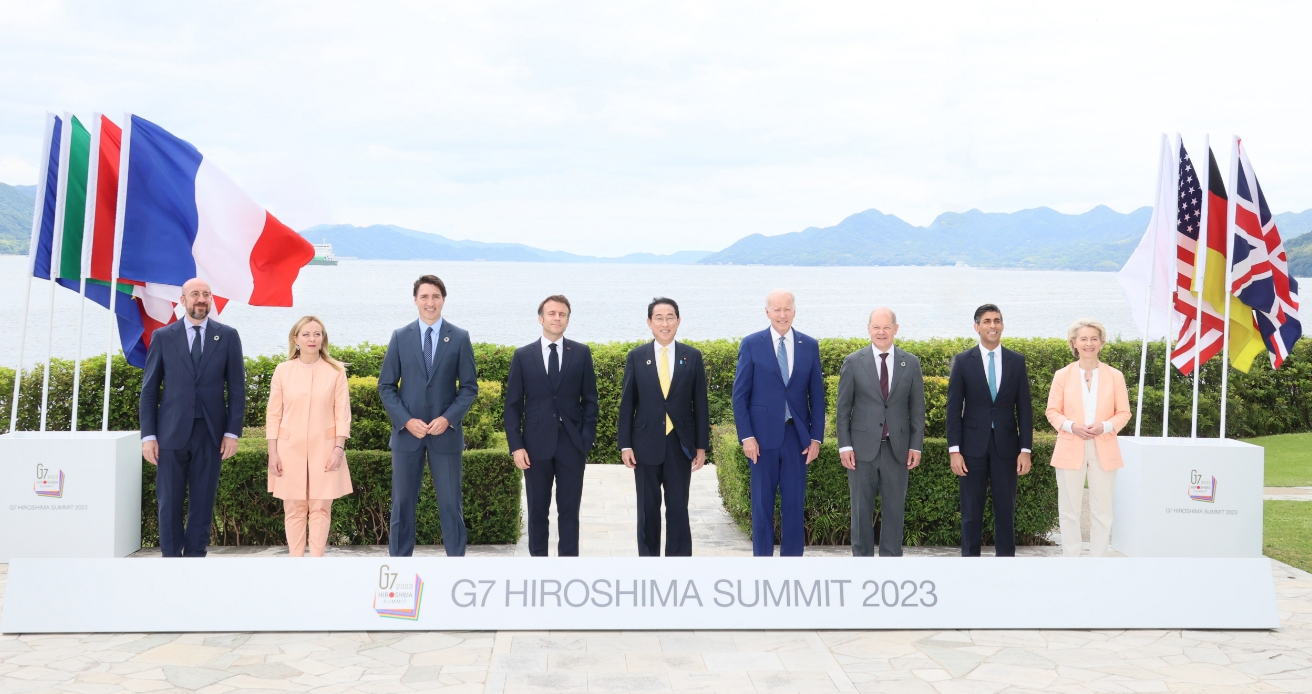 G7 Leaders Photo at 2023 Hiroshima Summit